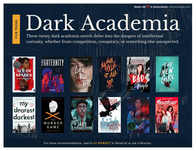 dark academia teens flyer image    