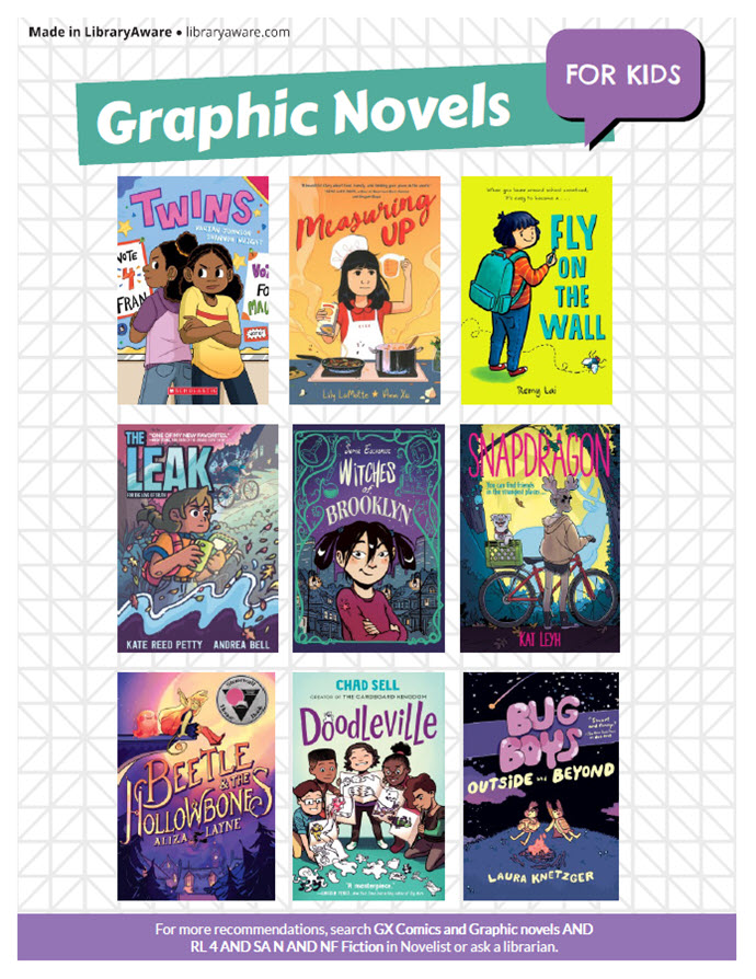 graphic novels kidsf flyer image    