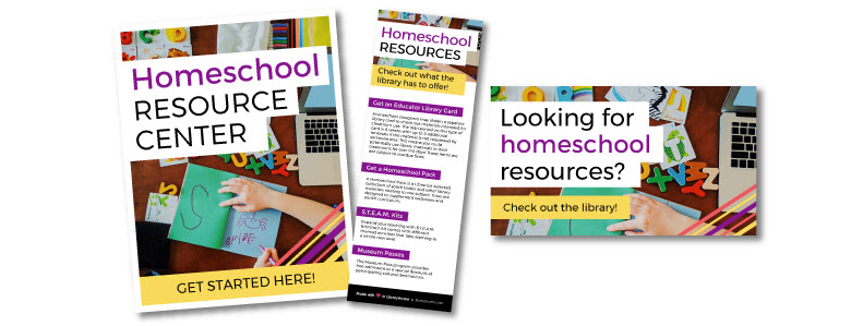 homeschool resources collage image    